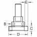 Trend C208 Intumescent Cutter Set 10mm x 40mm  - 1/2" Shank